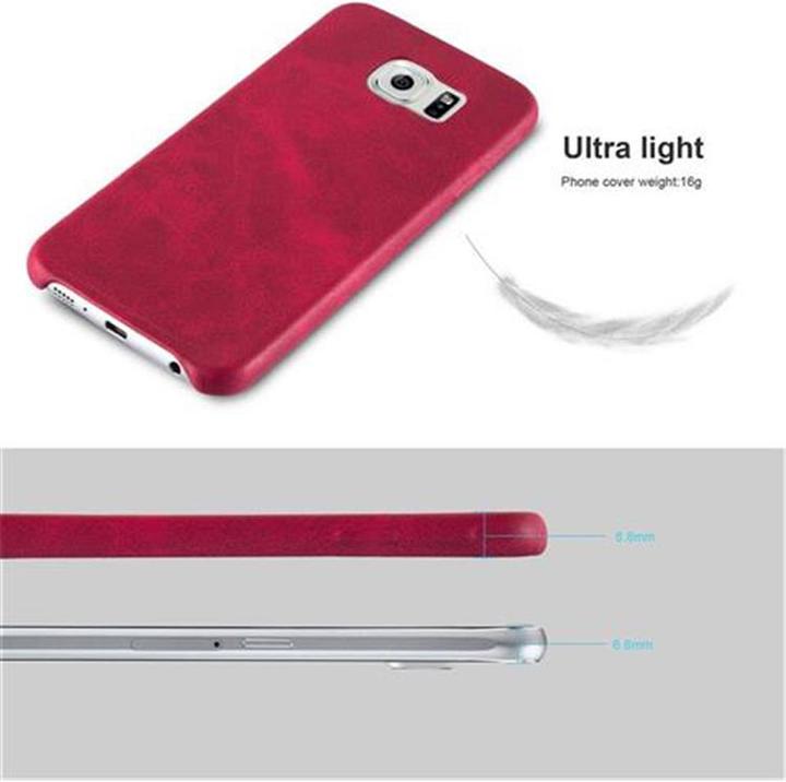 Image du produit Cadorabo Couverture rigide en similicuir avec structure (Samsung Galaxy S6)