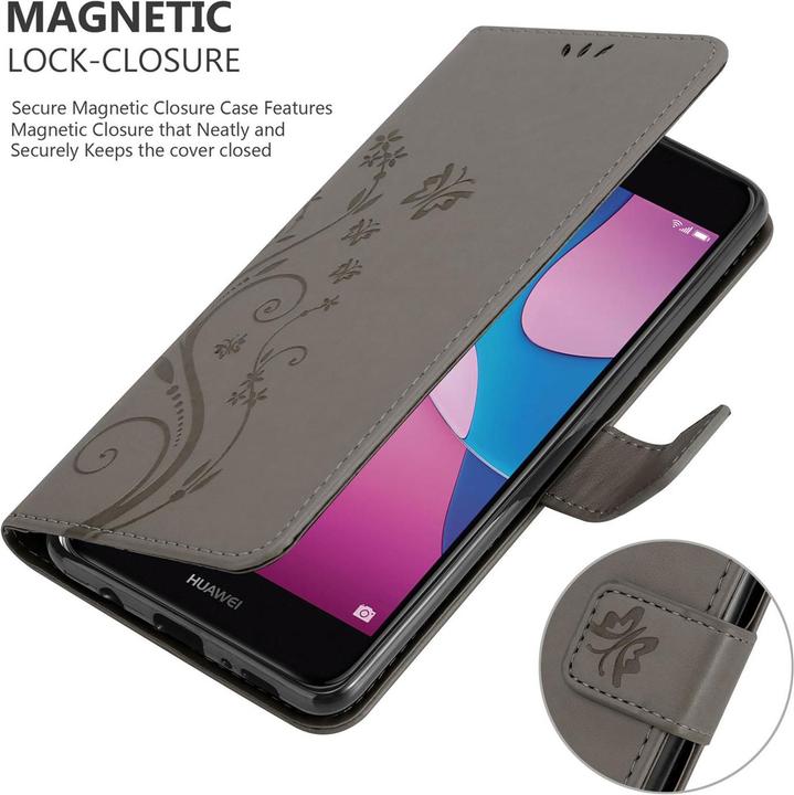 Image du produit Cadorabo Pochette Flower Book (Huawei Y6 Pro (2017))