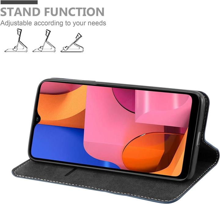 Productafbeelding Cadorabo X-Wallet hoes voor kunstleer pak (Samsung Galaxy A20)