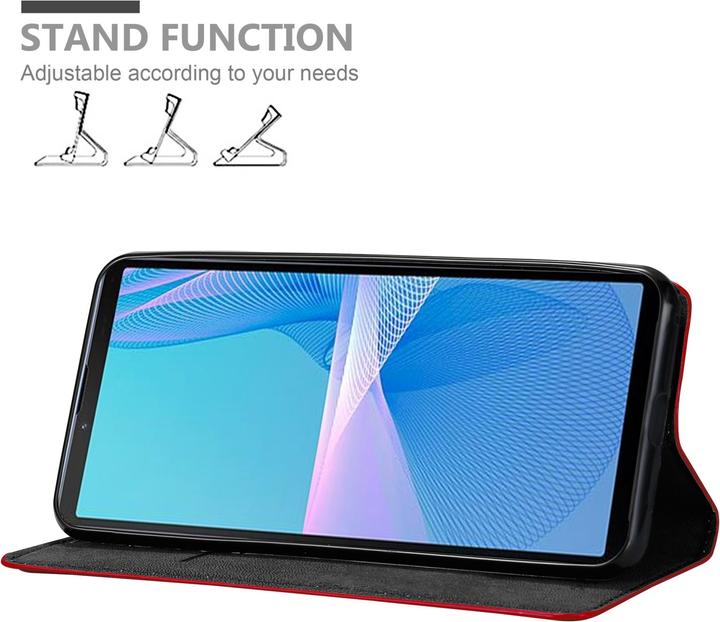Actual product image Cadorabo Book Invis. Magnet sleeve (Sony Xperia 10 III)