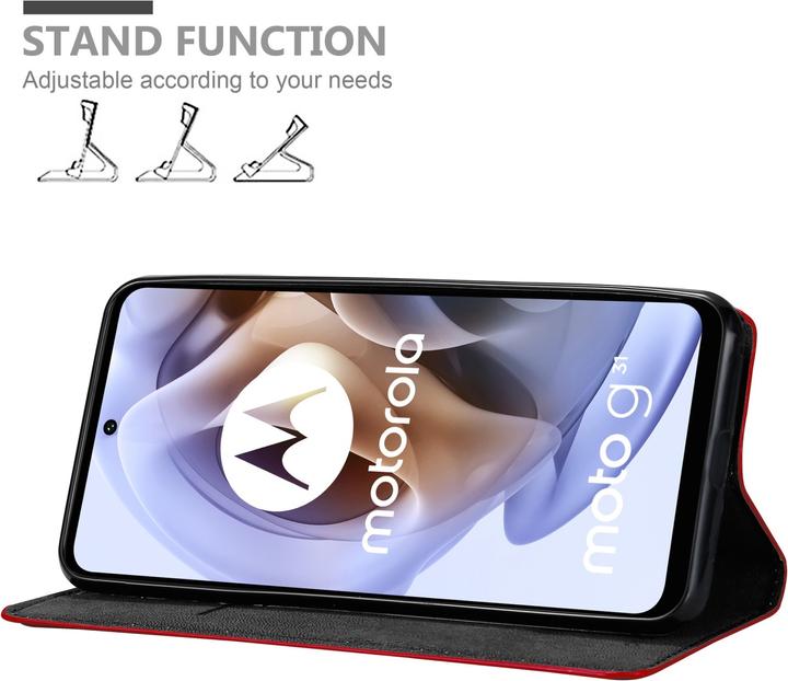 Produktbild Cadorabo Book Invis. Magnet Hülle (Motorola Moto G31, Motorola Moto G41)