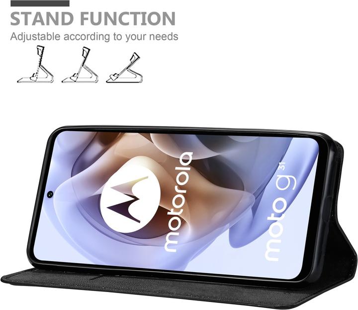 Immagine prodotto Cadorabo Libro Invis. Coperchio magnetico (Motorola Moto G31, Motorola Moto G41)
