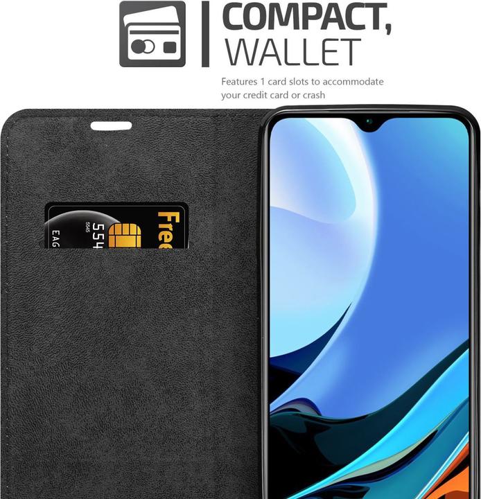 Actual product image Cadorabo Book Invis. Magnet sleeve (Xiaomi Redmi 9T, Xiaomi Poco M3)