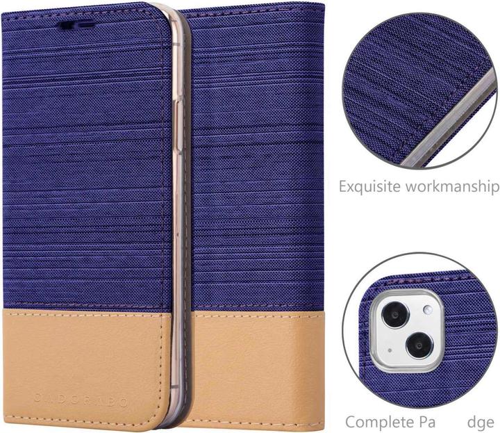 Image du produit Cadorabo Pochette Jeans Book (Apple iPhone 13 mini)