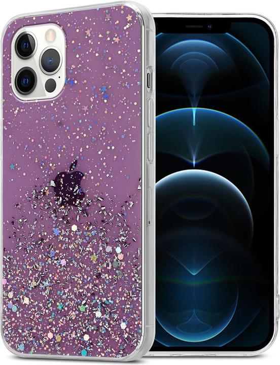 Purple with glitter