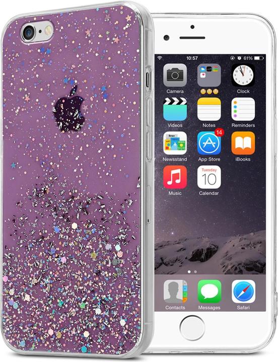 Violet avec paillettes