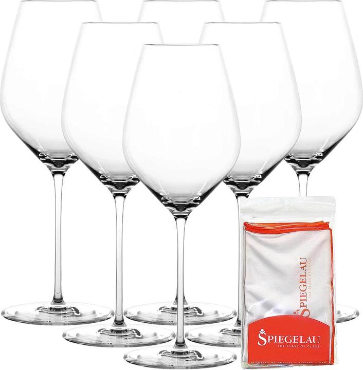 Produktbild Spiegelau Hi-Lite Universalgläser + Poliertuch (51 cl, 6 Gläser, Weissweingläser)