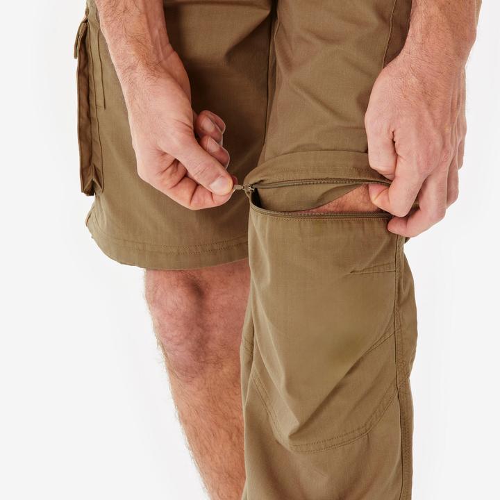 Actual product image Forclaz Zip-Off-Hose Cargohose Herren Trekking Backpacking - Travel 500 braun (Frequency band 38 (2600 MHz))