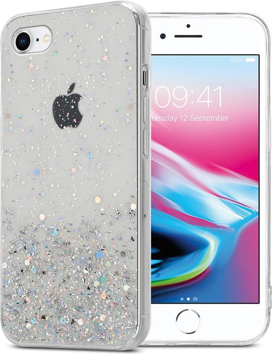 Transparent avec paillettes