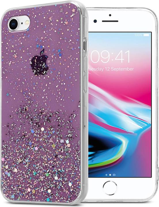 Image du produit Cadorabo Couverture TPU paillettes scintillantes (Apple iPhone 7, Apple iPhone SE (2ème génération))