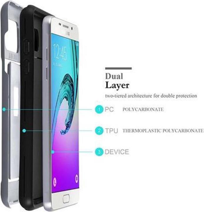 Produktbild Cadorabo Hybrid Schutzschild Hülle mit Kartenfach (Samsung Galaxy A5 (2016))
