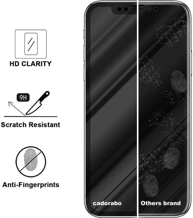 Produktbild Cadorabo Fullcover Tempered 5D (1 Stück, Apple iPhone X, Apple iPhone XS)