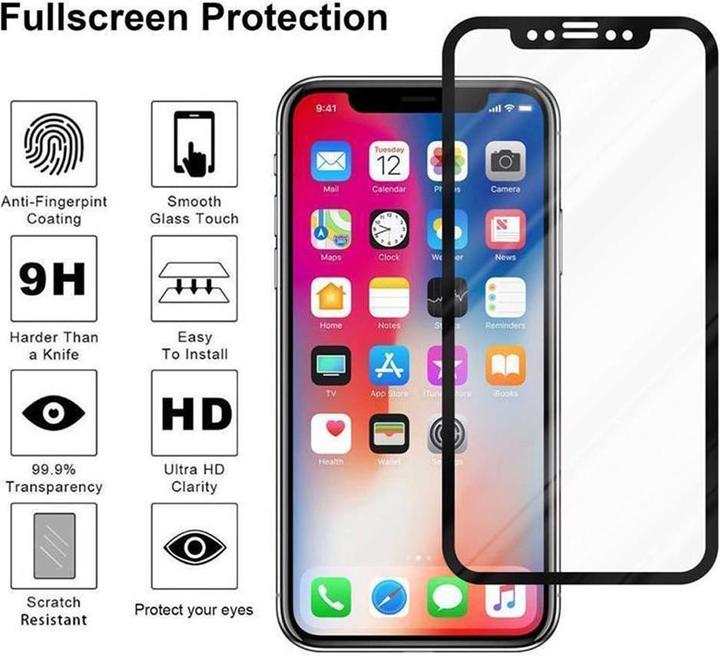 Produktbild Cadorabo Fullcover Tempered 5D (1 Stück, Apple iPhone X, Apple iPhone XS)