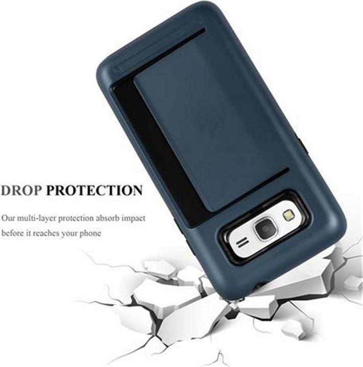 Produktbild Cadorabo Hybrid Schutzschild Hülle mit Kartenfach (Samsung Galaxy Grand Prime)
