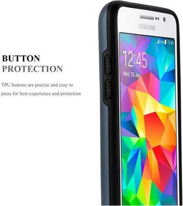 Produktbild Cadorabo Hybrid Schutzschild Hülle mit Kartenfach (Samsung Galaxy Grand Prime)