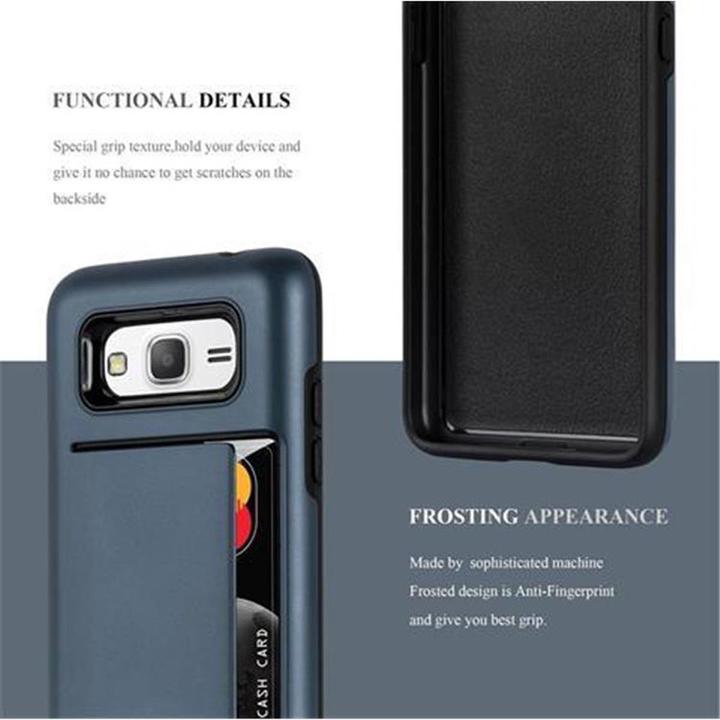 Produktbild Cadorabo Hybrid Schutzschild Hülle mit Kartenfach (Samsung Galaxy Grand Prime)