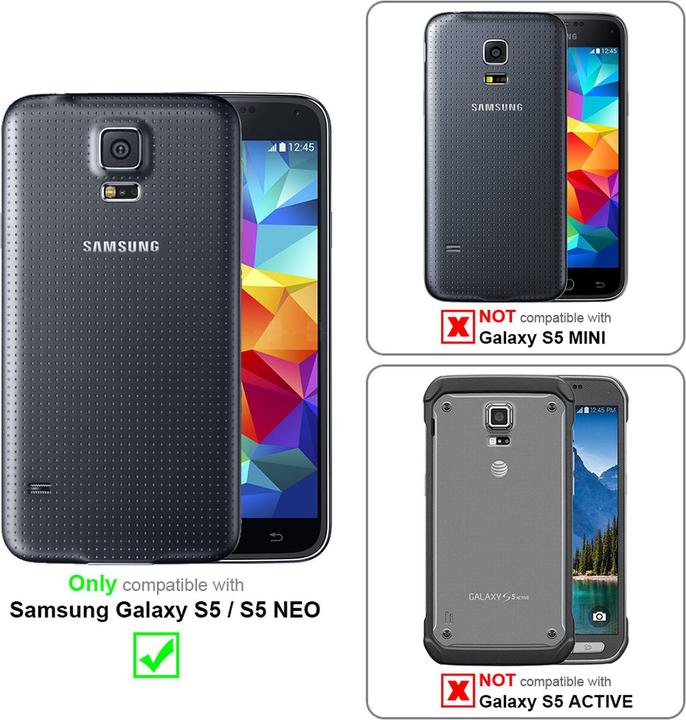 Image du produit Cadorabo Coque TPU Matt Metallic (Samsung Galaxy S5 Neo, Samsung Galaxy S5)