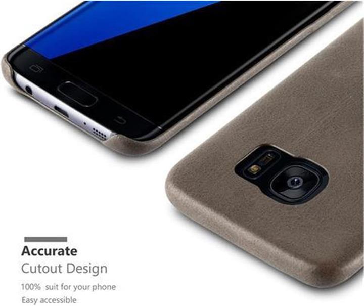Image du produit Cadorabo Couverture rigide en similicuir avec structure (Samsung Galaxy S7 Edge)