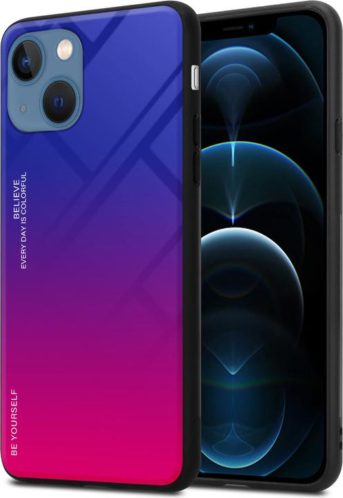 Image du produit Cadorabo TPU 2 couleurs Housse en verre (Apple iPhone 13 mini)