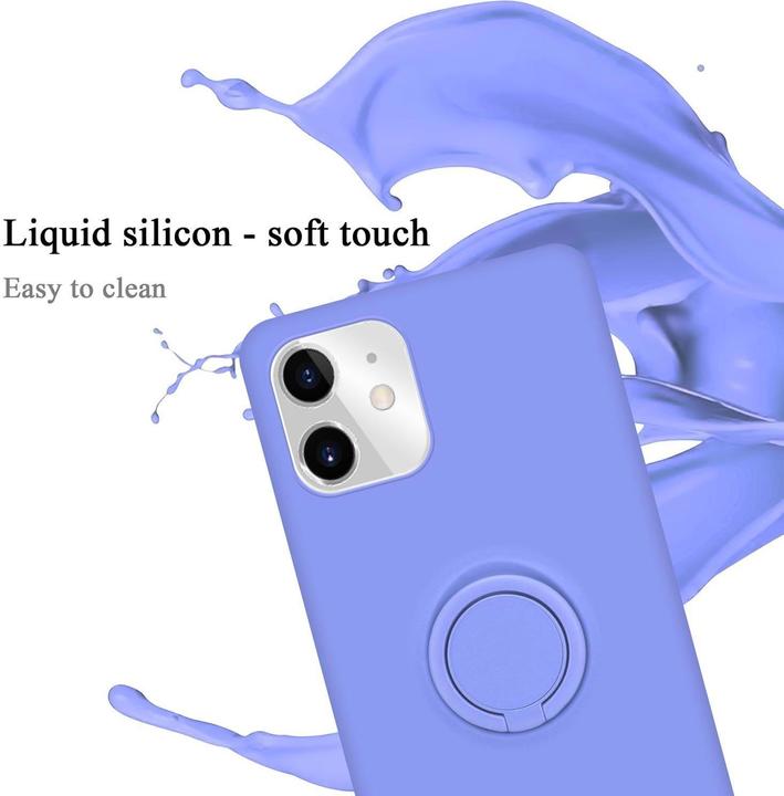 Productafbeelding Cadorabo TPU Vloeibare Ring Silicone Hoesje (Apple iPhone 11)