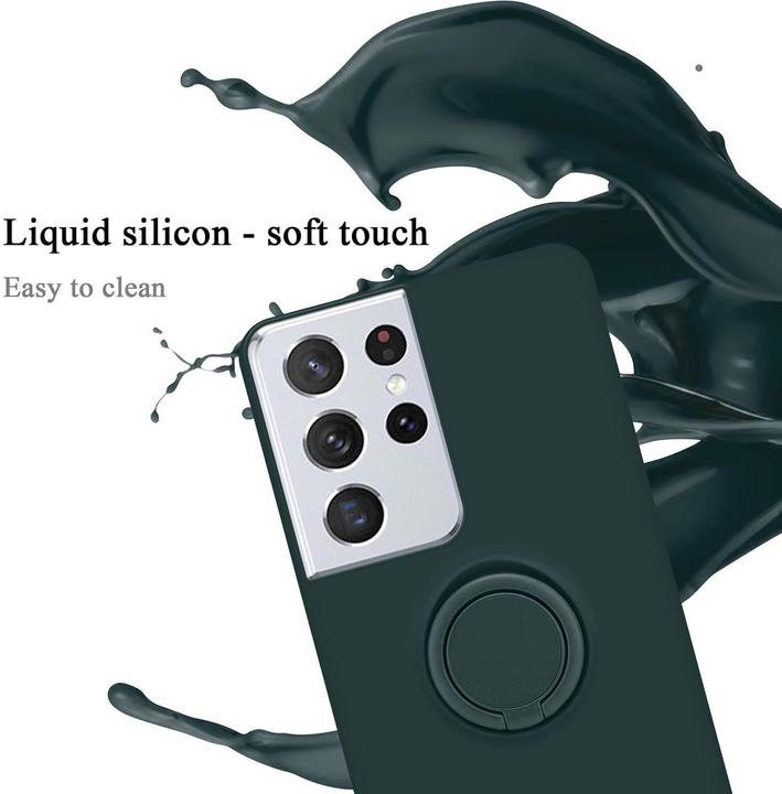 Image du produit Cadorabo TPU Liquid Ring Silicone Case Cover (Samsung Galaxy S21 Ultra)