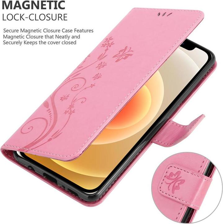 Image du produit Cadorabo Pochette Flower Book (Apple iPhone 12 mini)