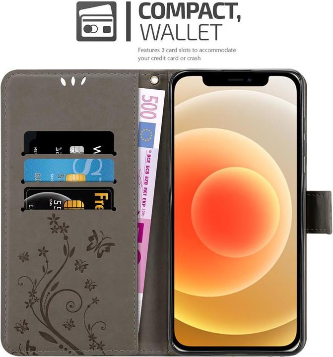 Image du produit Cadorabo Pochette Flower Book (Apple iPhone 12 mini)