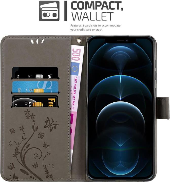 Actual product image Cadorabo Flower Book cover (Apple iPhone 12, Realme 12 Pro+)