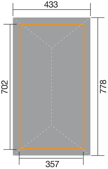 Produktbild Weka Holzbau Pavillon Gartenoase 651 D Gr.3 inkl. Dachschindeln (702 cm, 357 cm)