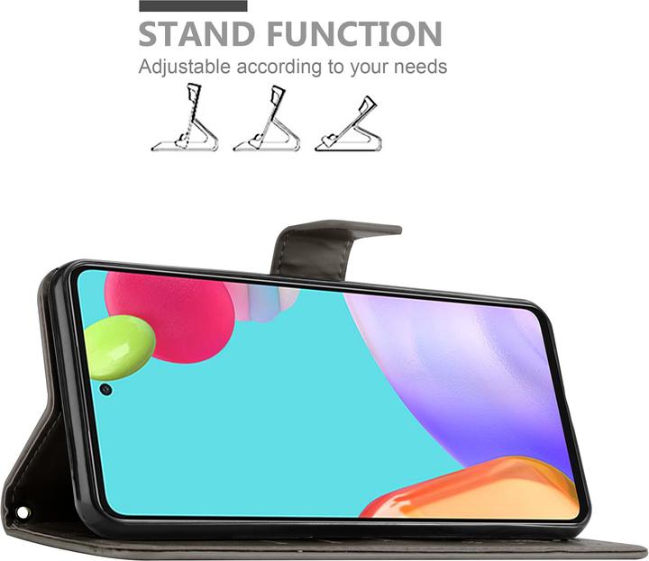 Produktbild Cadorabo Flower Book Hülle (Samsung Galaxy A52, Samsung Galaxy A52 5G, Samsung Galaxy A52s 5G)