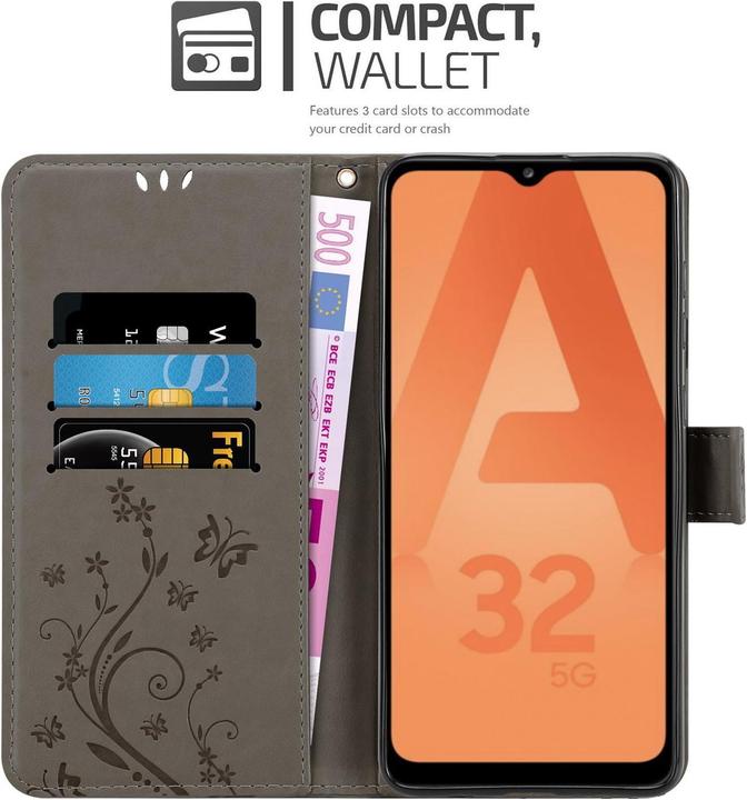 Produktbild Cadorabo Flower Book Hülle (Samsung Galaxy A32 5G)