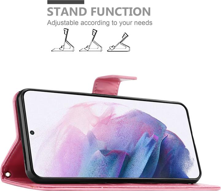 Produktbild Cadorabo Flower Book Hülle (Samsung Galaxy S21 5G)