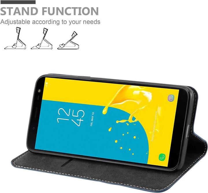 Productafbeelding Cadorabo X-Wallet hoes voor kunstleer pak (Samsung Galaxy J6 (2018))