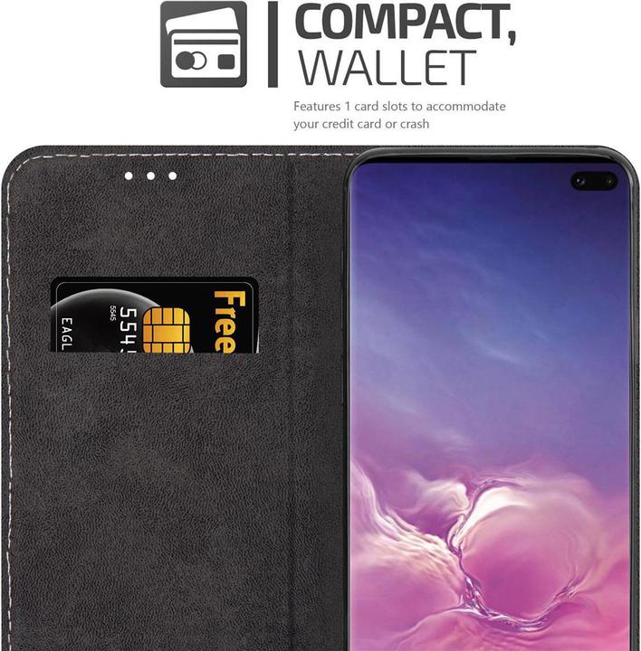 Productafbeelding Cadorabo X-Wallet hoes voor kunstleer pak (Samsung Galaxy S10+)