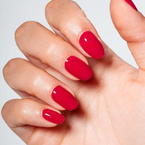 Actual product image Mesauda Top Notch Iconic 224 Mulberry 14ml Semi-Permanent Nail Polish (224 Mulberry, Top coat)