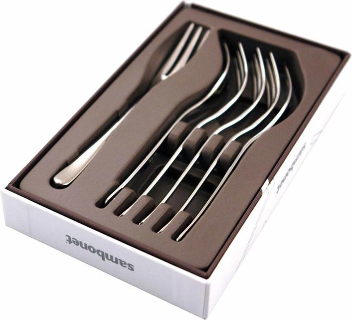 Actual product image Sambonet Button cake fork set 6 pcs stainless steel (6 Piece, Cutlery set)
