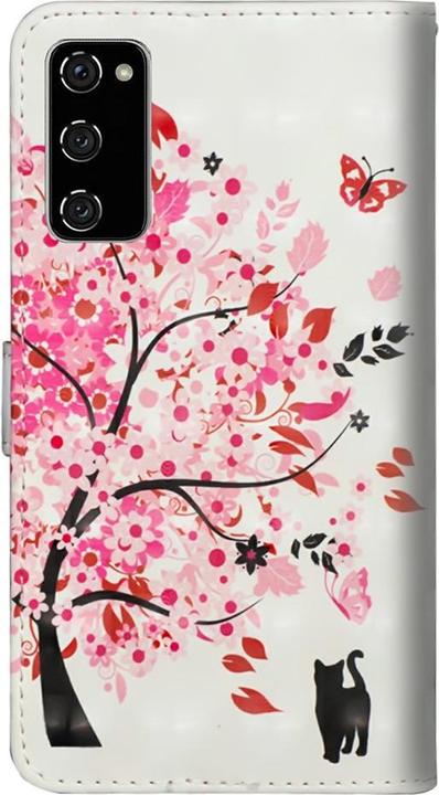Actual product image Cover-Discount Galaxy S20 FE - case glitter effect tree pink (Samsung Galaxy S20 FE)
