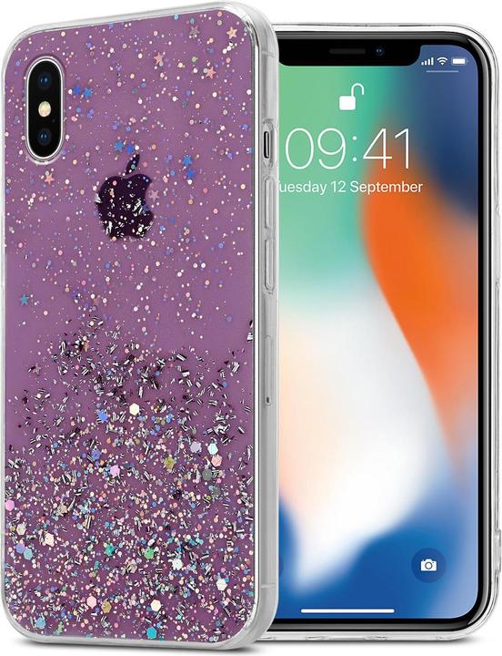 Violet avec paillettes