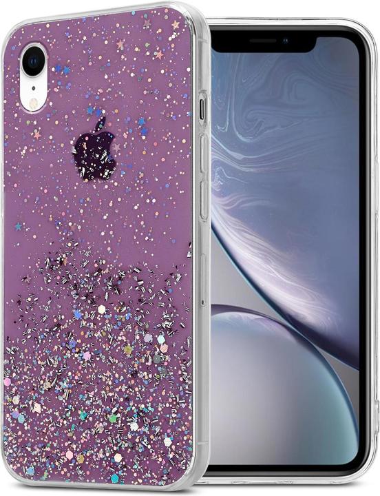 Purple with glitter