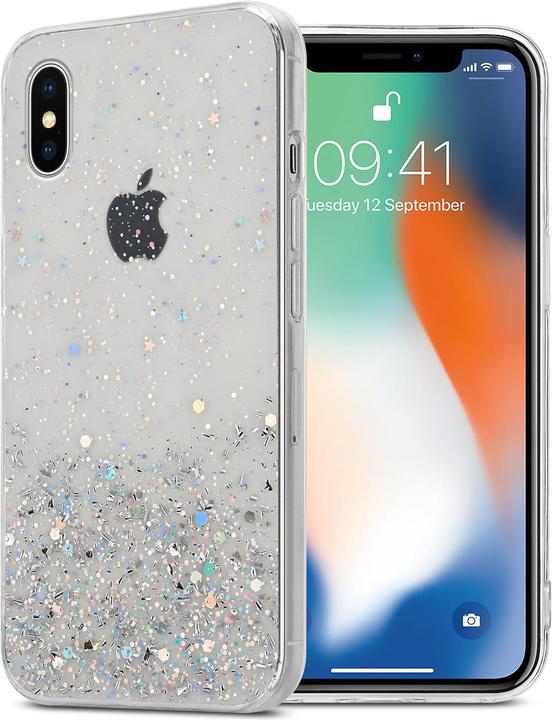 Transparent avec paillettes