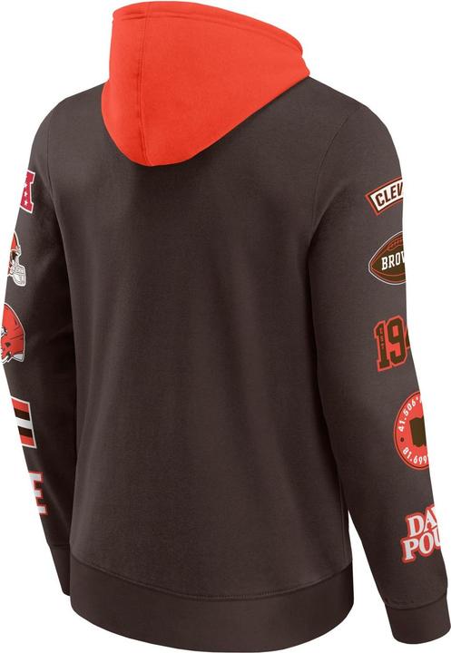Immagine prodotto Fanatics Felpa con cappuccio con stampa sulle maniche Cleveland Browns NFL - 3XL (3XL)