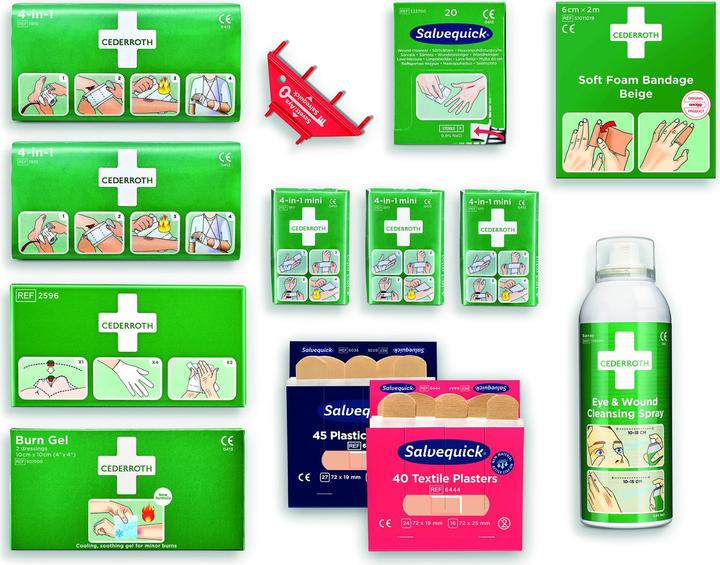 Produktbild Cederroth Nachfüllpaket für Erste-Hilfe-Station Set (Erste Hilfe Set Zubehör)