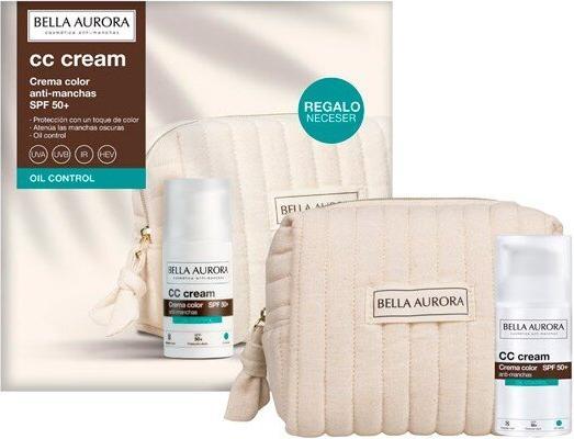 Actual product image Bella Aurora Bella Aur. Solar Antimanchas Cc Oil Free Spf50+ 30 ml + Bolsa Bañador (Suntan cream, SPF 50+, 30 ml)