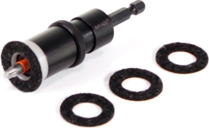 Immagine prodotto Spax Drive Stop Butée de profondeur Support 1/4" avec embout T25 et Rondelles feutre (Esagono incassato TX M25)