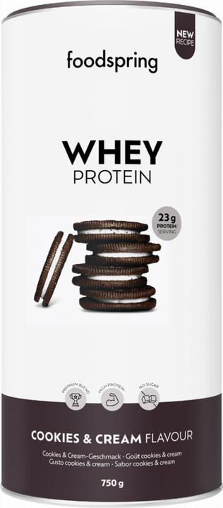 Actual product image Foodspring Whey Protein (Cookies & Cream, 1 pcs., 750 g)