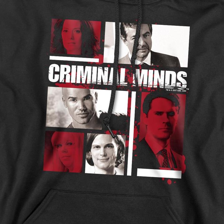 Immagine prodotto Criminal Minds Felpa con Cappuccio Scatole dei Personaggi Uomo (XXL)