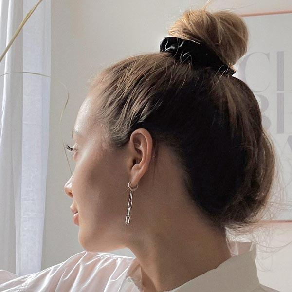 Immagine prodotto Bellody Scrunchies di seta originali (Elastico per capelli)