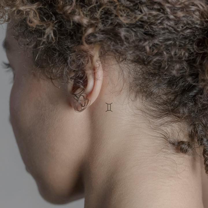 Image du produit minink Tatouage temporaire - Signe astrologique Verseau minimaliste