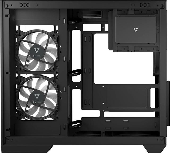 Actual product image Modecom Obudowa Volcano Panorama Apex ARGB 7F czarna (AT-PANORAMA-7F-ARGB-10-000000-0002) (ITX, ATX, mATX)