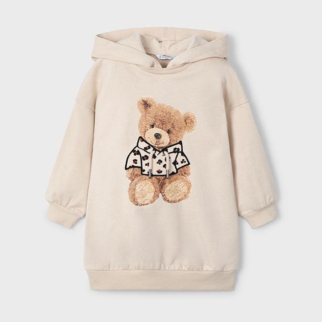 Actual product image MAYORAL Kapuzen Sweatkleid Teddybär (122)
